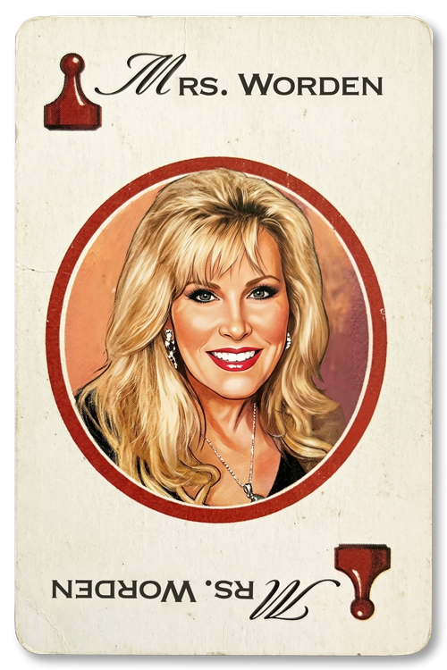 Julianne Worden as Clue card